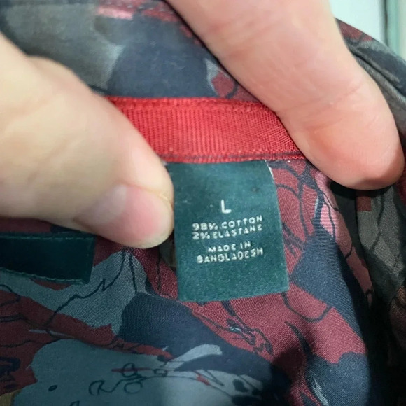 Perry Ellis Men's Abstract‎ Floral Shirt Size large - Picture 5 of 12